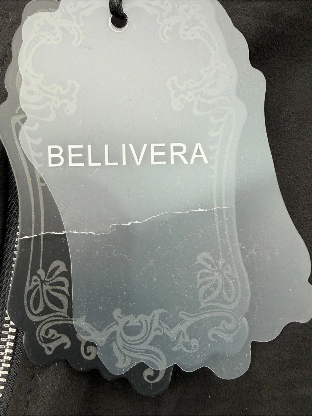 Bellivera Black Faux Suede Skirt XL Front Zip NWT